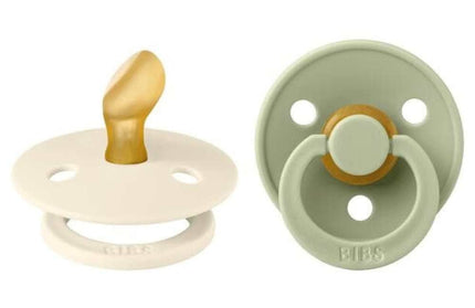 BIBS Colour 2 Pack - Ivory/Sage - Anatomisch Spenen