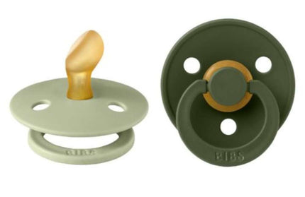 BIBS Colour 2 Pack - Sage/Hunter Green - Anatomisch Spenen