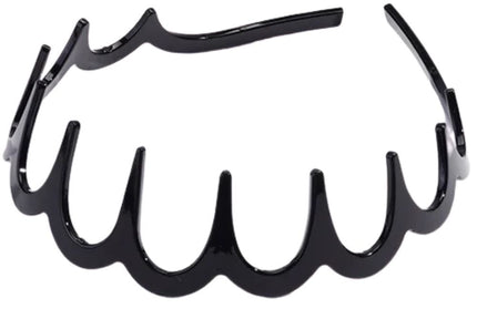 Haarspullen Trendy Zigzag Haarband Zwart