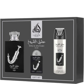Lattafa Pride Ishq Al Shuyukh Silver Eau de Parfum Giftset