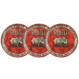 Reuzel High Sheen Pomade (Rood) 3-Pack - 3x113gr.