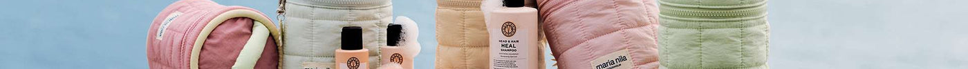 Ontdek de nieuwe Maria Nila Beauty Bags 2026