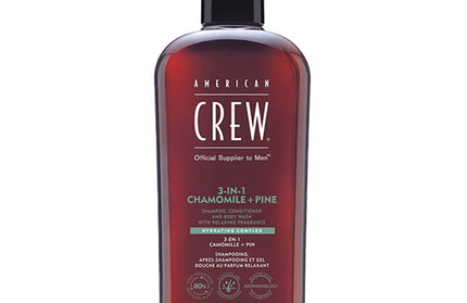 American Crew 3-in-1 Shampoo, Conditioner & Body-Wash Chamomile & Pine