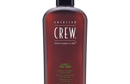 American Crew 3-in-1 Tea Tree shampoo, conditioner, body wash