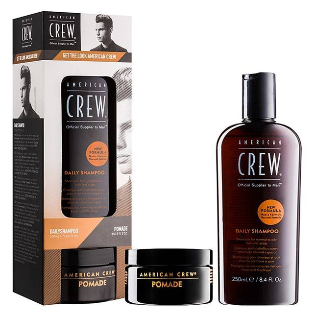American Crew Daily Shampoo & Pomade Set - 250+85ml