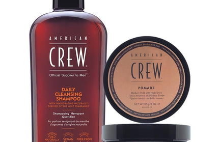 American Crew Daily Shampoo & Pomade Set - 250+85ml