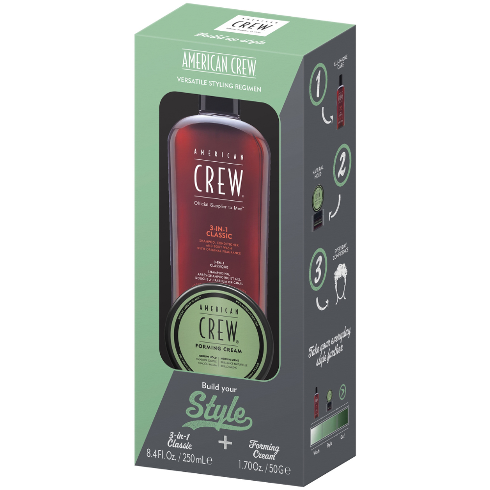 American Crew Duo Style Curls Giftset - 250ml+50gr