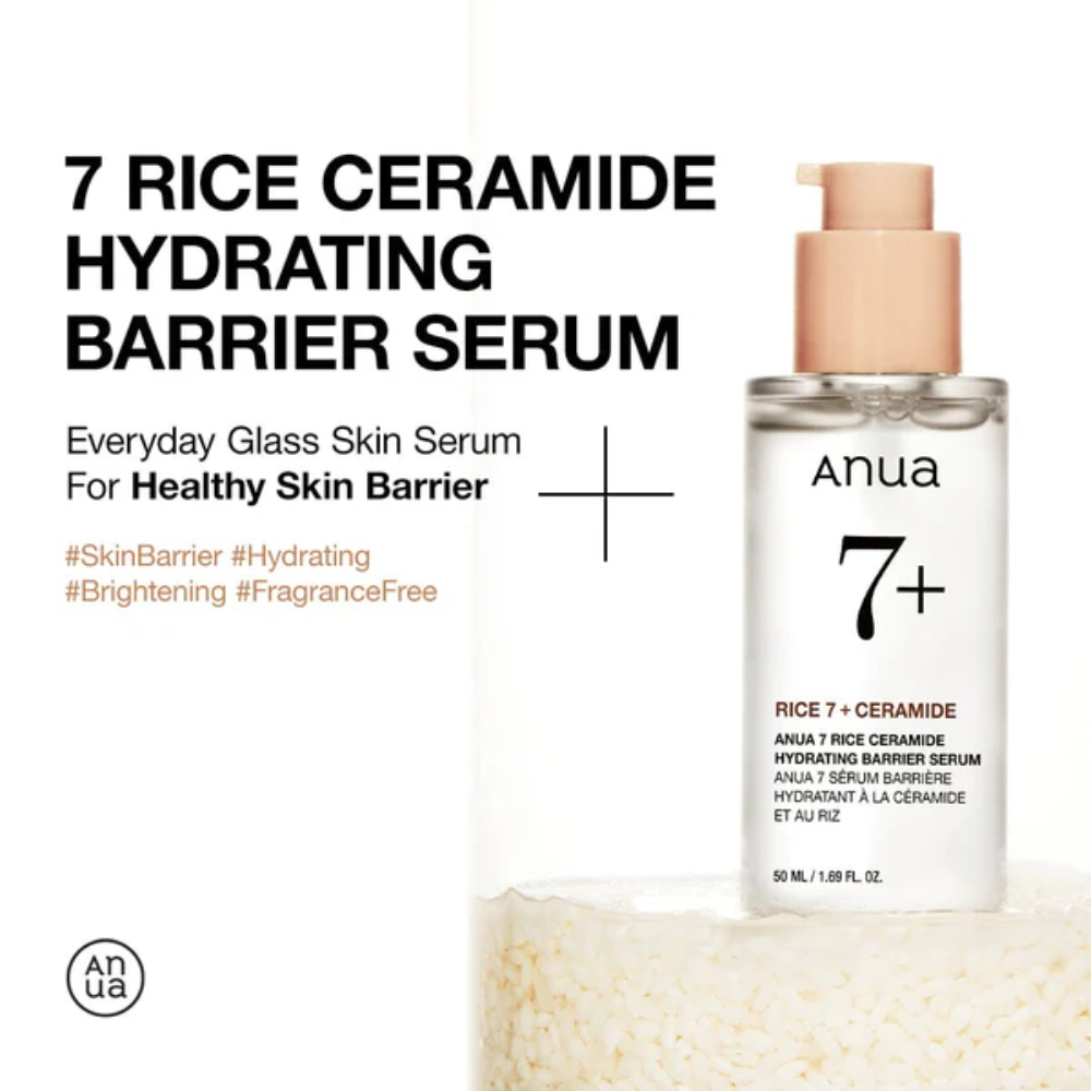 anua 7 Rice Ceramide Hydrating Barrier Serum - 50ml