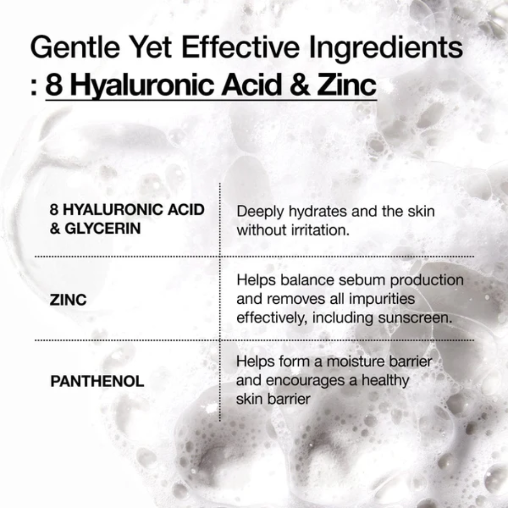 anua 8 Hyaluronic Acid Hydrating Gentle Foaming Cleanser - 150ml
