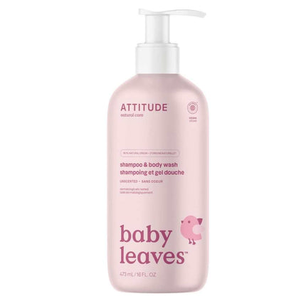 Attitude Baby Leaves 2 in 1 Shampoo Parfumvrij - 473ml