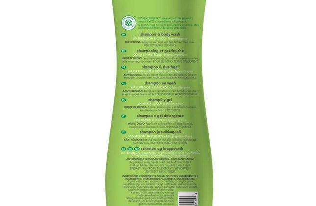 Attitude Little Leaves 2in1 Watermelon Cocos Shampoo  - 475ml