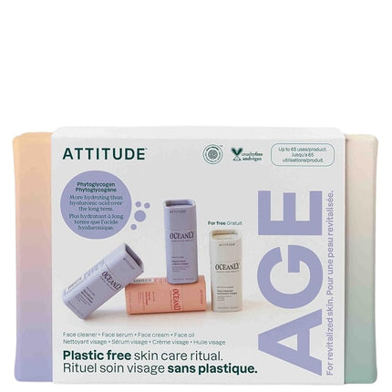 Attitude Oceanly Phyto Age Anti-Aging Skin Routine - 4x8.5gr.