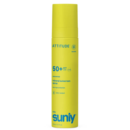 Attitude Sunly Sunscreen Spray Kids SPF50 Unscented - 75ml
