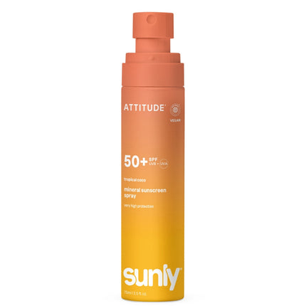 Attitude Sunly Sunscreen Spray SPF50 Tropical Coco - 75ml