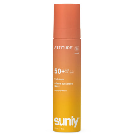 Attitude Sunly Sunscreen Spray SPF50 Tropical Coco - 75ml