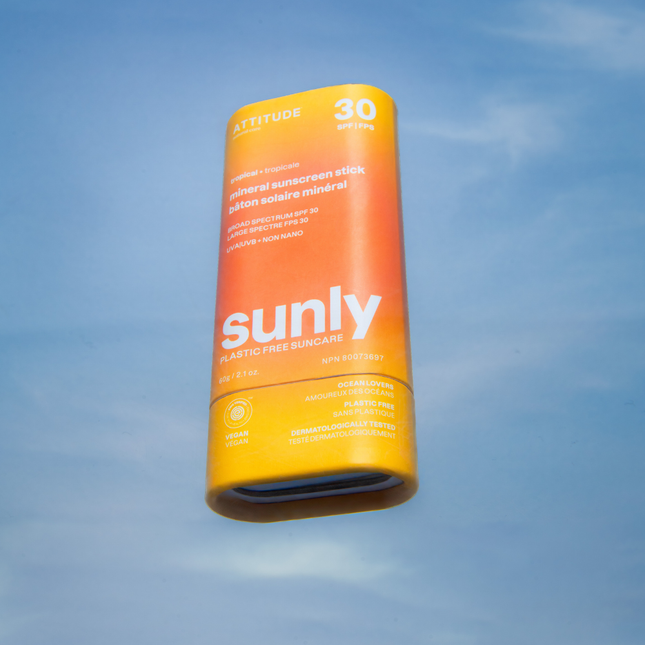 Attitude Sunly zonnebrandstick SPF30 tropisch - 60gr.