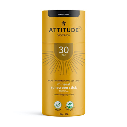 Attitude Sunly zonnebrandstick SPF30 tropisch - 60gr.