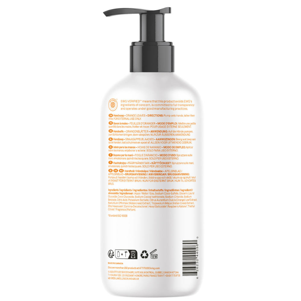 Attitude Super Leaves Hand Soap Orange - 473ml