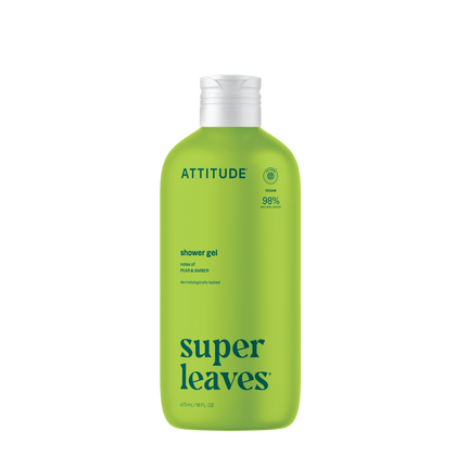 Attitude Super Leaves Shower Gel Soothing Pear & Amber - 473ml