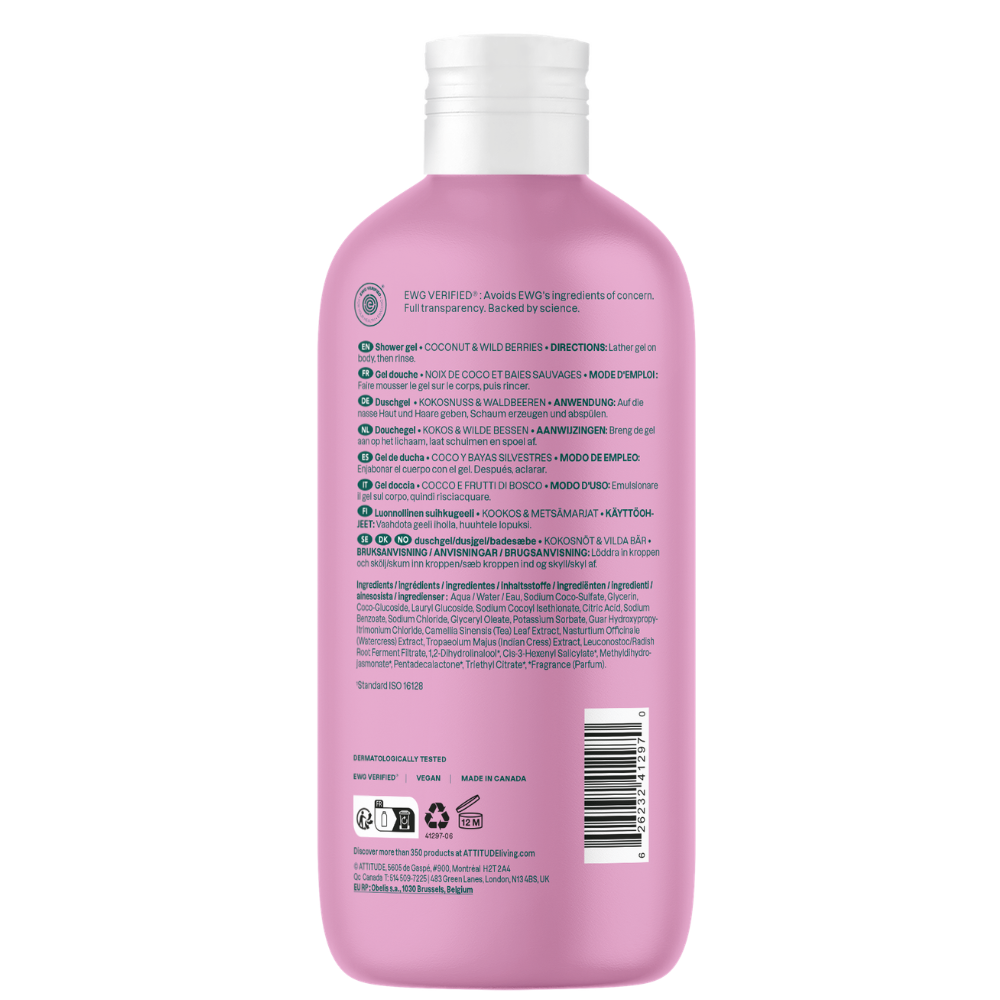 Attitude Super Leaves Soothing White Tea Douchegel - 473ml