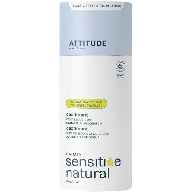 Attitude Unscented Baking Soda Free Deodorant - 85gr