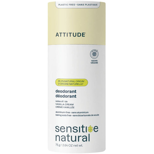 Attitude Vanilla Cream Baking Soda Free Deodorant - 75gr