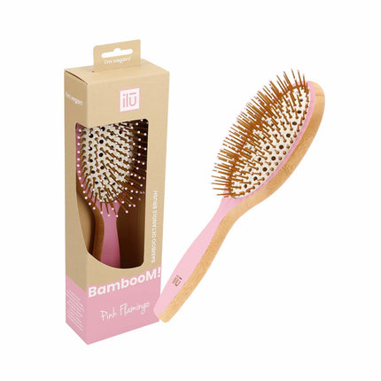 Bamboom Detangler Pink Flamingo Hairbrush - Large