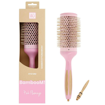 Bamboom Styling Pink Flamingo Round Brush - 52mm