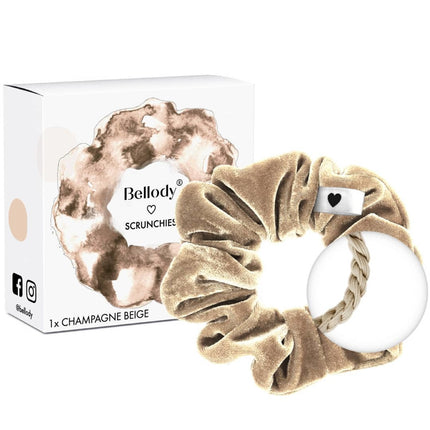 Bellody Scrunchie Haargummie - Champagne Beige