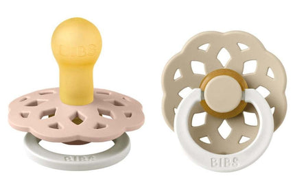 BIBS Boheme 2 Pack -  Blush/Vanilla NIGHT Spenen