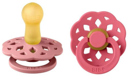 BIBS Boheme 2 Pack - Dusty Pink/Coral Spenen