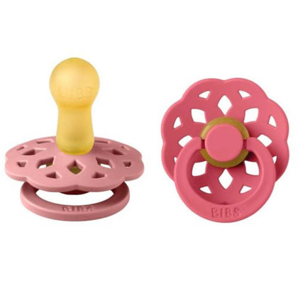 BIBS Boheme 2 Pack - Dusty Pink/Coral Spenen