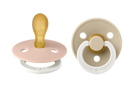 BIBS Colour 2 Pack - Blush/Vanilla  - Symmetrische  Spenen - NIGHT