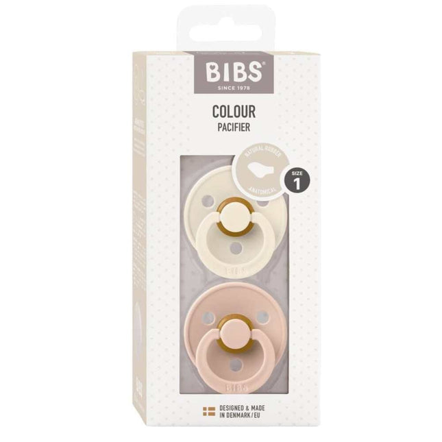 BIBS Colour 2 Pack - Ivory/Blush- Anatomisch Spenen