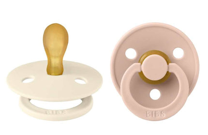 BIBS Colour 2 Pack - Ivory/Blush  - Symmetrische  Spenen