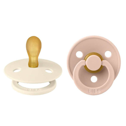 BIBS Colour 2 Pack - Ivory/Blush  - Symmetrische  Spenen