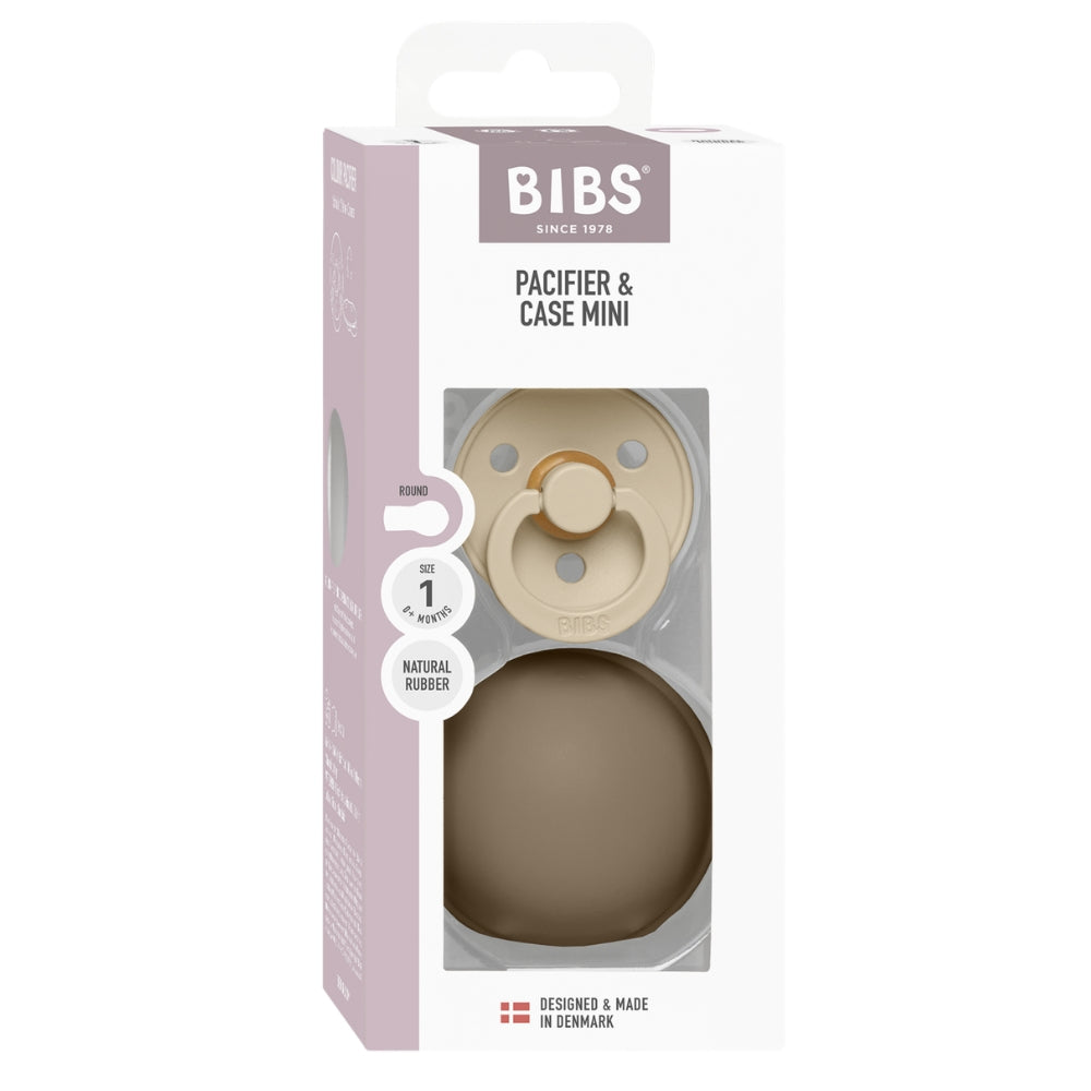 BIBS Colour Latex Vanilla & Pacifier Case Mini