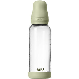 BIBS Glass Baby Bottle Latex Medium Flow  - 240ml