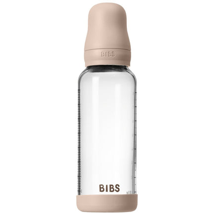 BIBS Glass Baby Bottle Latex Medium Flow  - 240ml