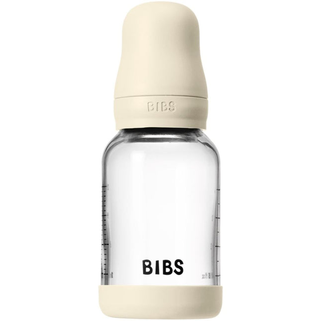BIBS Glass Baby Bottle Siliconen  Slow Flow - 120 ml