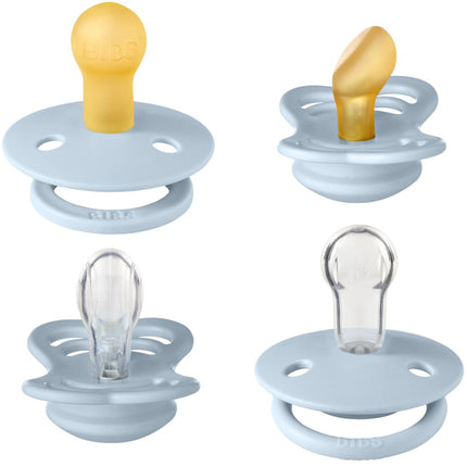 BIBS Try-it-Collection Nipple Try Pack Baby blue size 1 - 4pcs