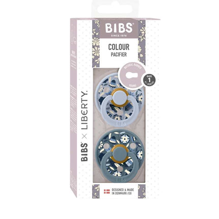 BIBS x Liberty  Bobo Latex  - Dusty Blue Mix Spenen