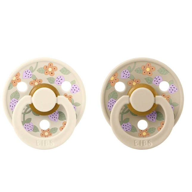 BIBS x Liberty Strawberries and Cream - Ivory Mix Fopspenen