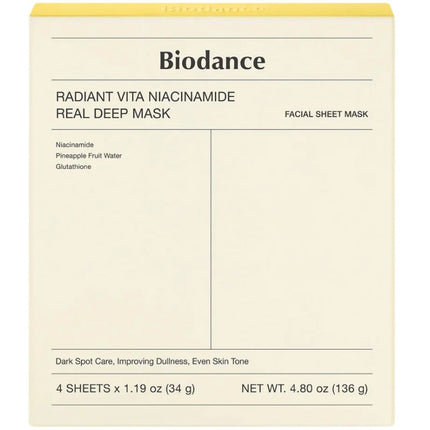 Biodance Radiant Vita Niacinamide Real Deep Mask
