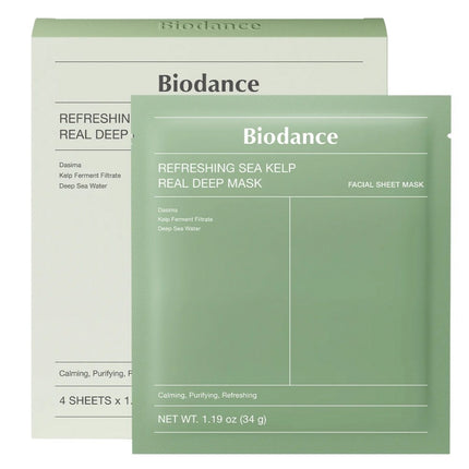 Biodance Refreshing Sea Kelp Real Deep Mask - 4pcs