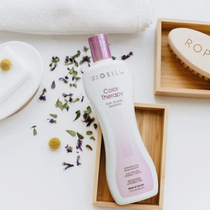Biosilk Color Therapy Cool Blonde Shampoo - 355ml