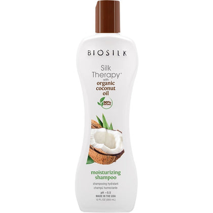 Biosilk Organic Coconut Oil Moisturizing Shampoo - 355ml