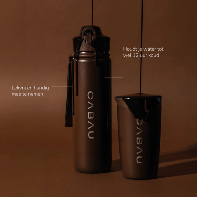 Cabau Lifestyle Bloom Bottle Stainless Steel - 1 Liter