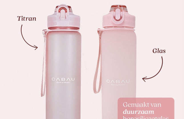 Cabau Lifestyle Bloom Glass Bottle - 1 Liter