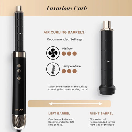 CHI LAVA AirGlam Multi Styler - black